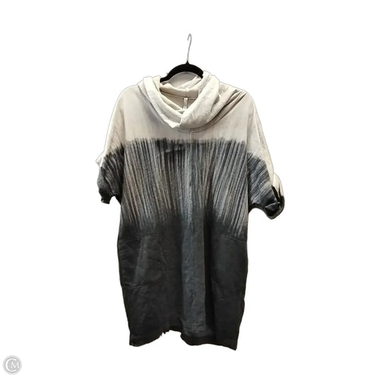 Sweatshirt Crewneck By Mono B In Grey & Tan, Size: L