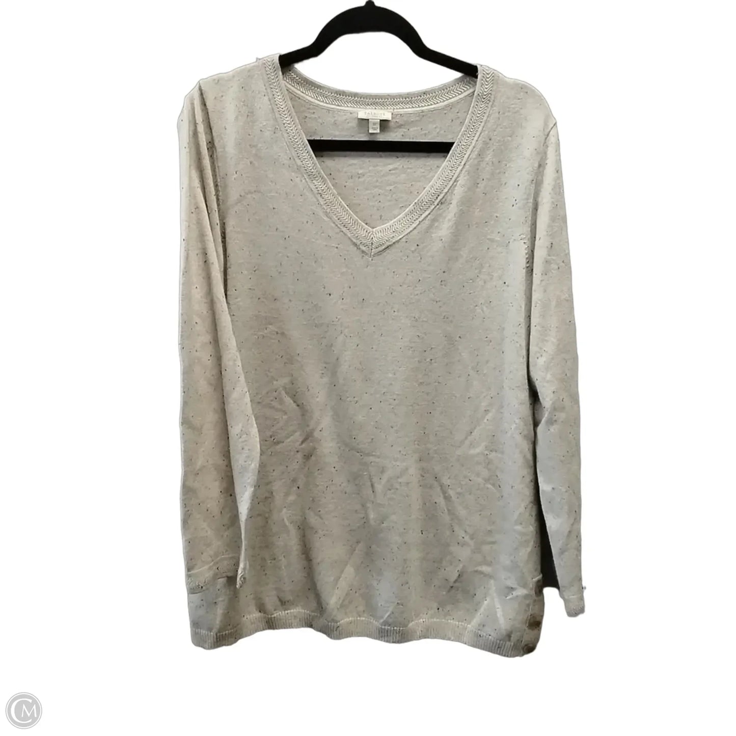 Sweater By Talbots In Beige, Size: 1x