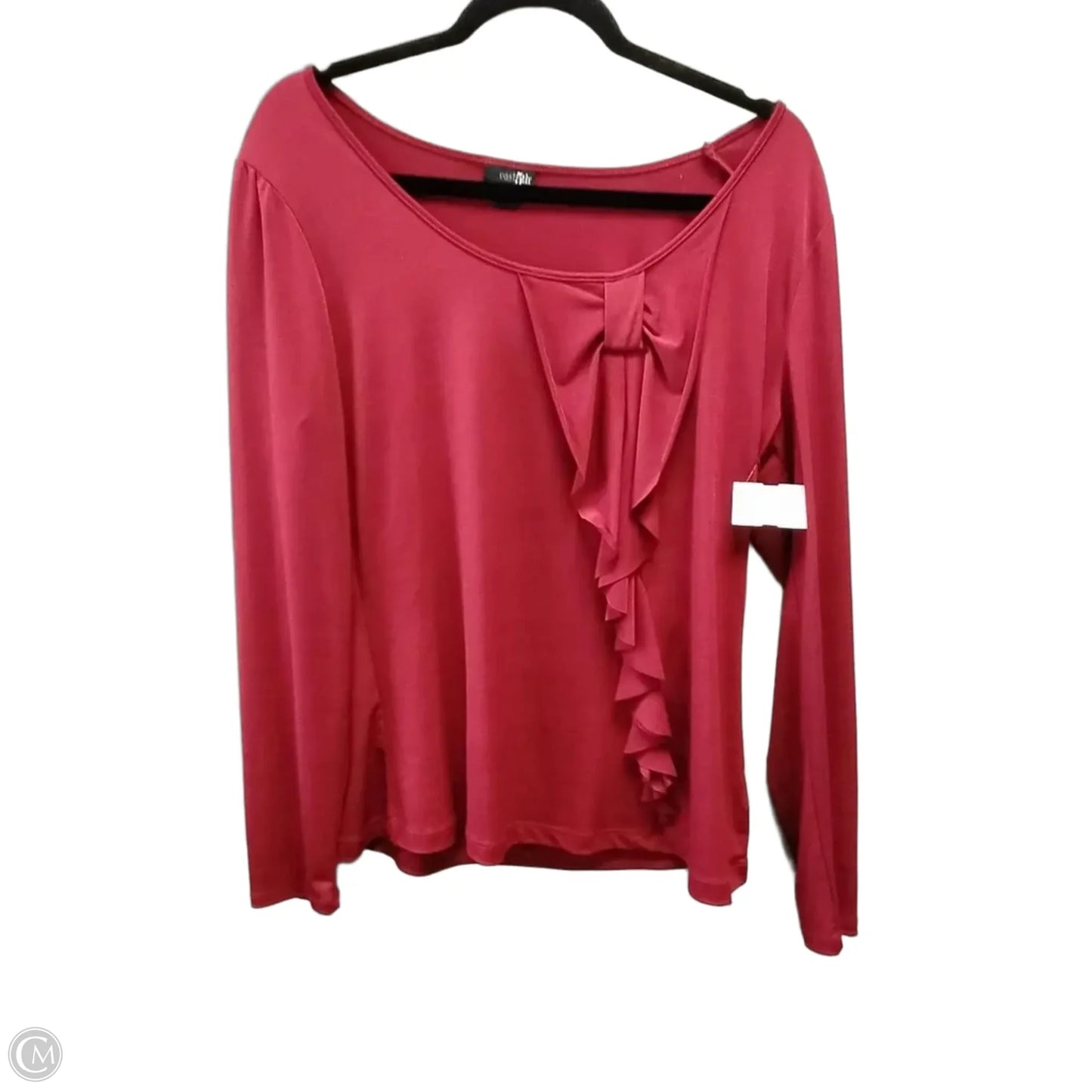 Top Long Sleeve By East 5th In Red, Size: L