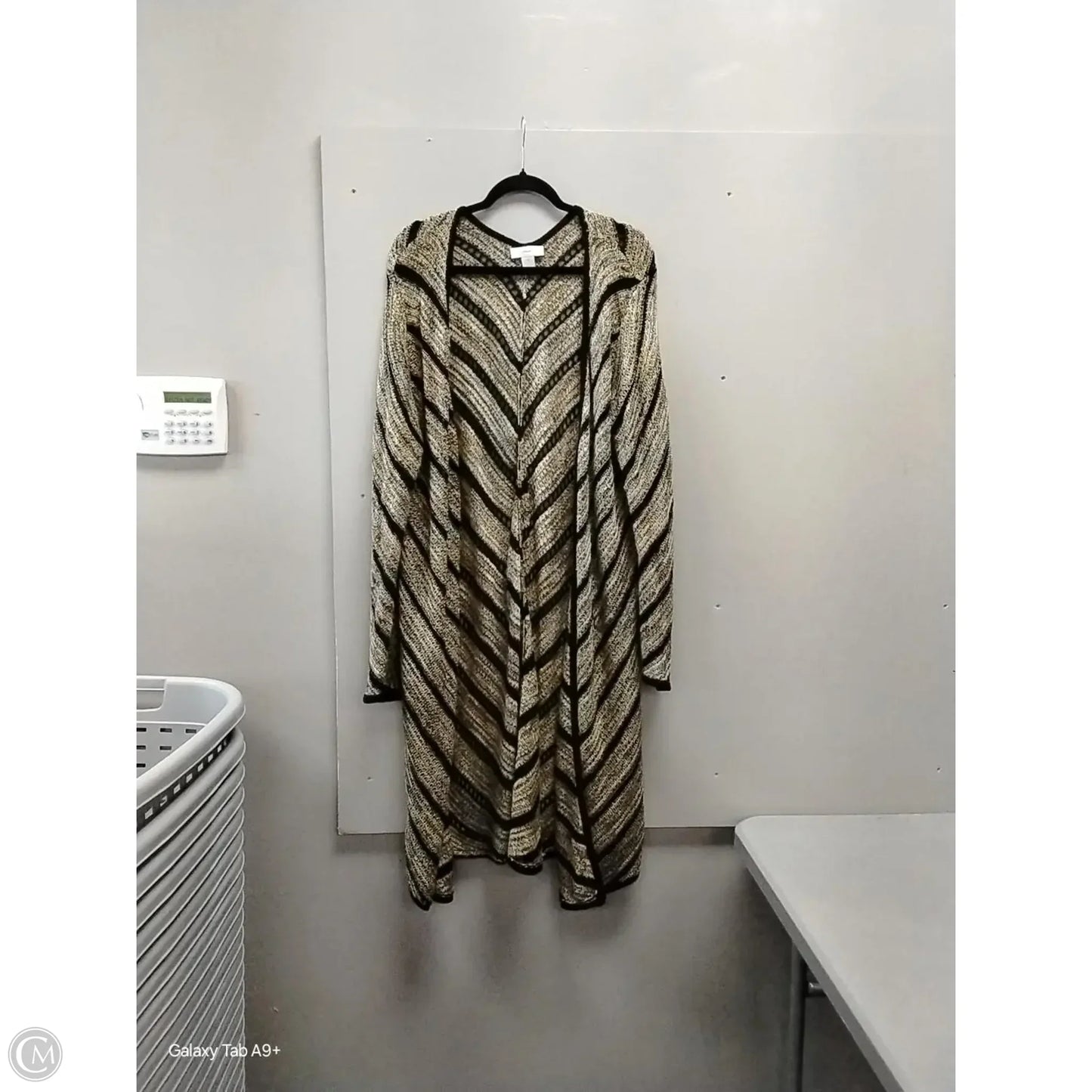 Cardigan By Cj Banks In Black & Gold, Size: 2x
