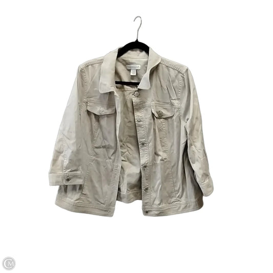 Jacket Other By Christopher And Banks In Tan, Size: L