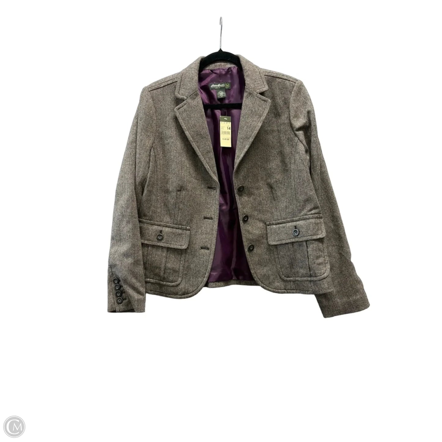 Blazer By Eddie Bauer In Tan, Size: 14