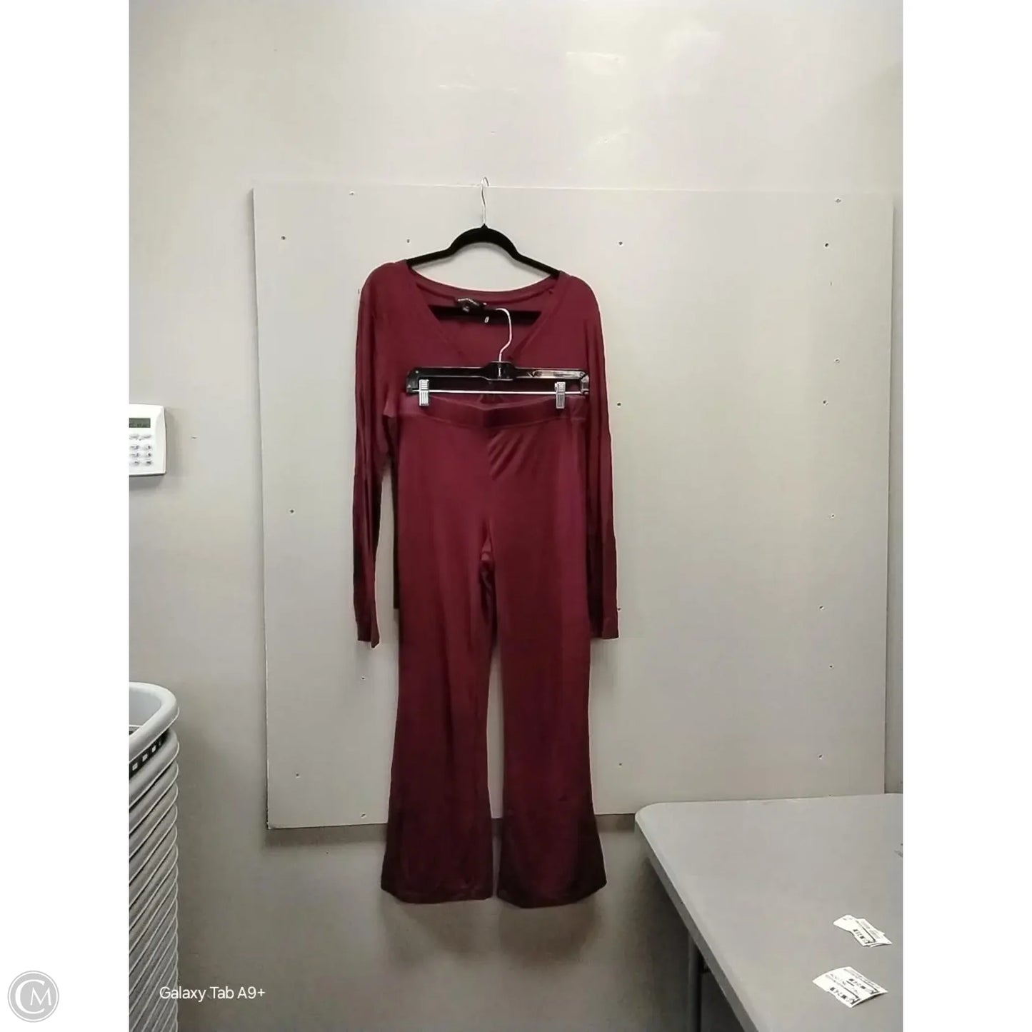 Pants Set 2pc By Banana Republic In Red, Size: M