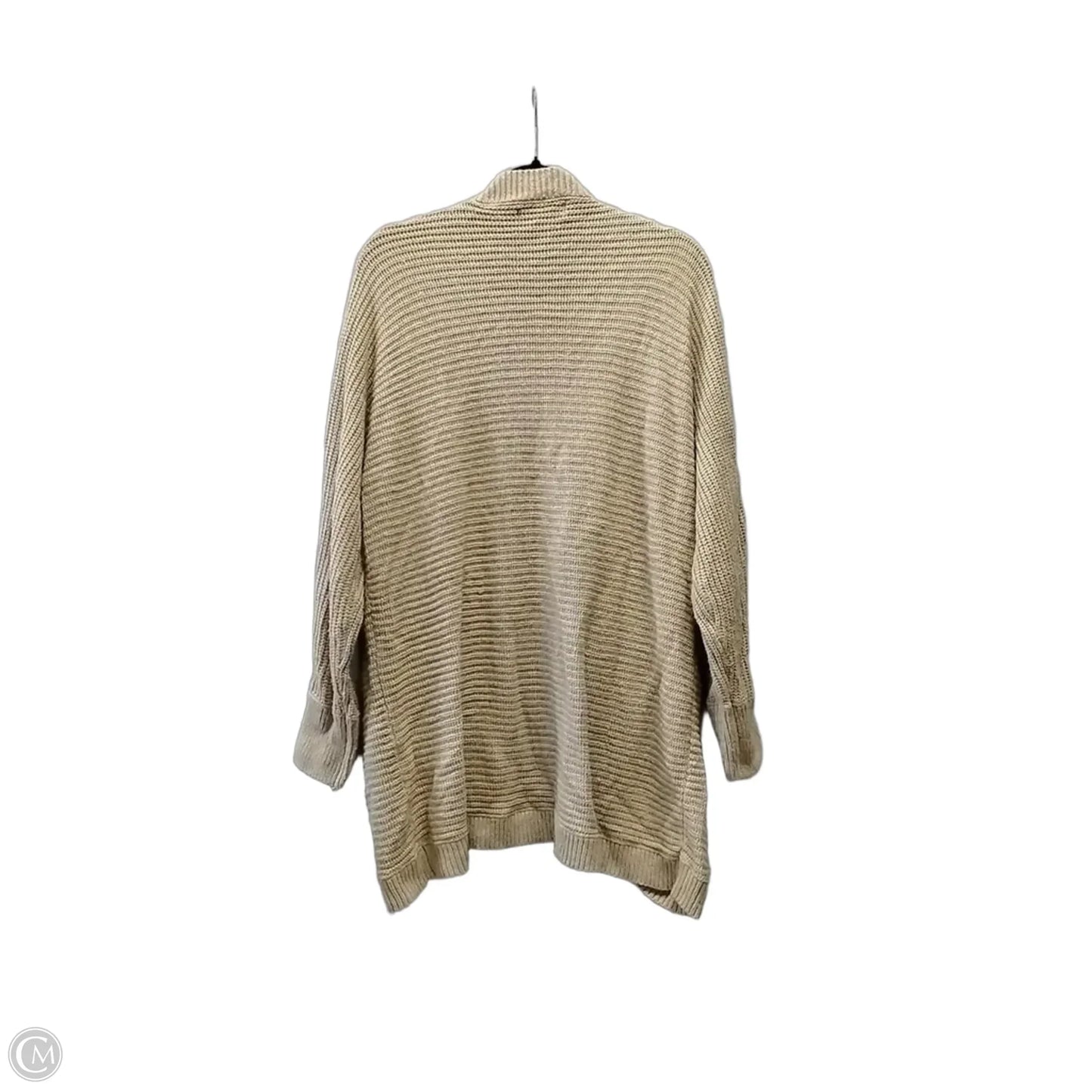 Sweater Cardigan By Clothes Mentor In Tan, Size: 2x