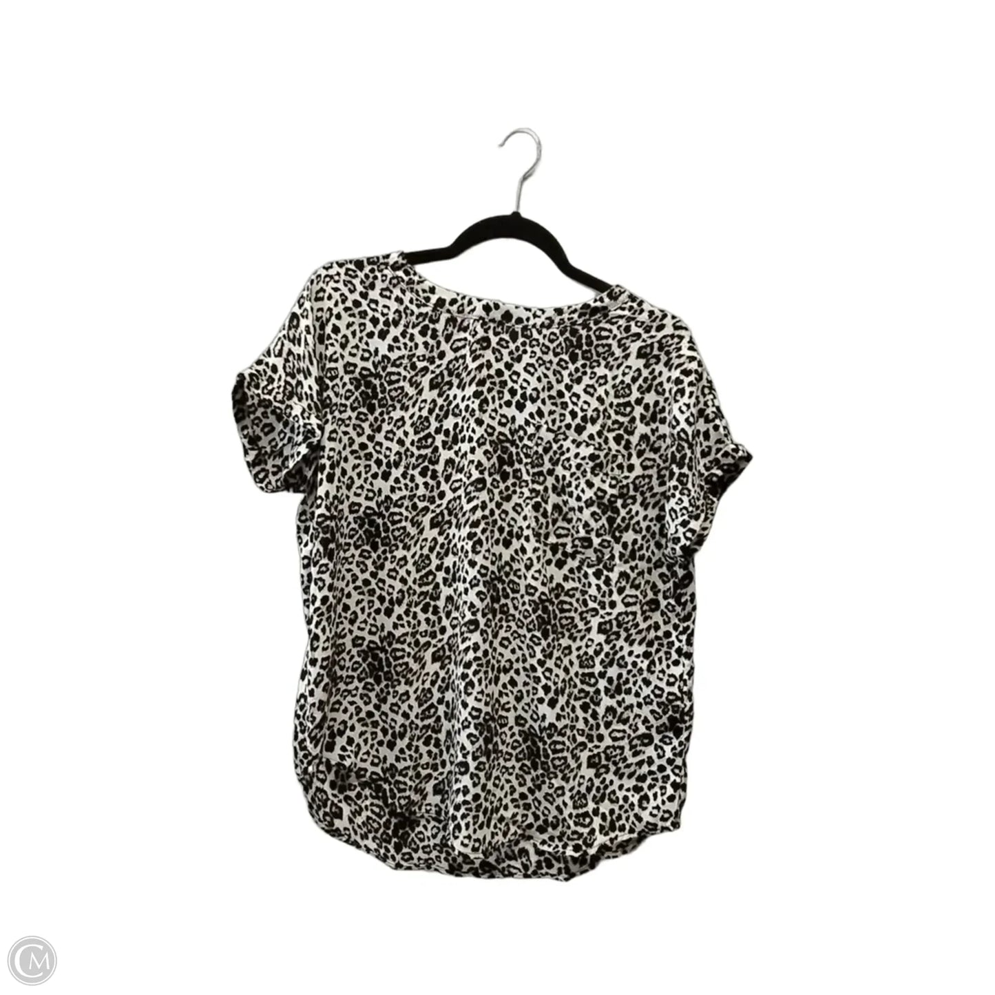 Top Short Sleeve By Buffalo David Bitton In Animal Print, Size: S