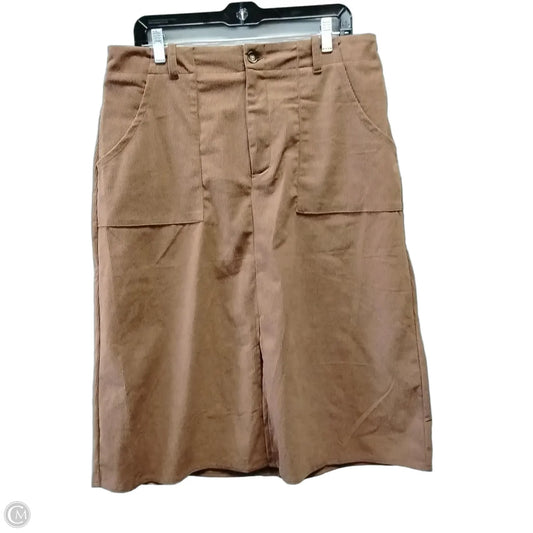 Skirt Midi By Cme In Brown, Size: 1x