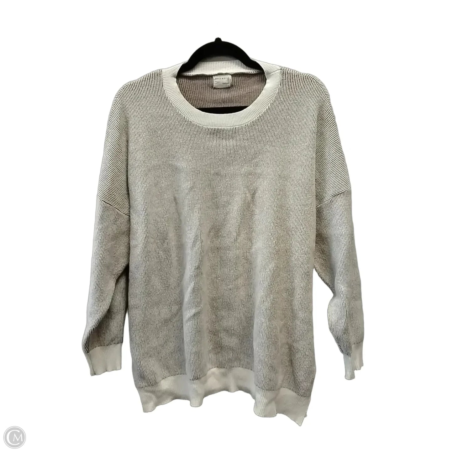 Sweater By Cme In Brown & Cream, Size: L