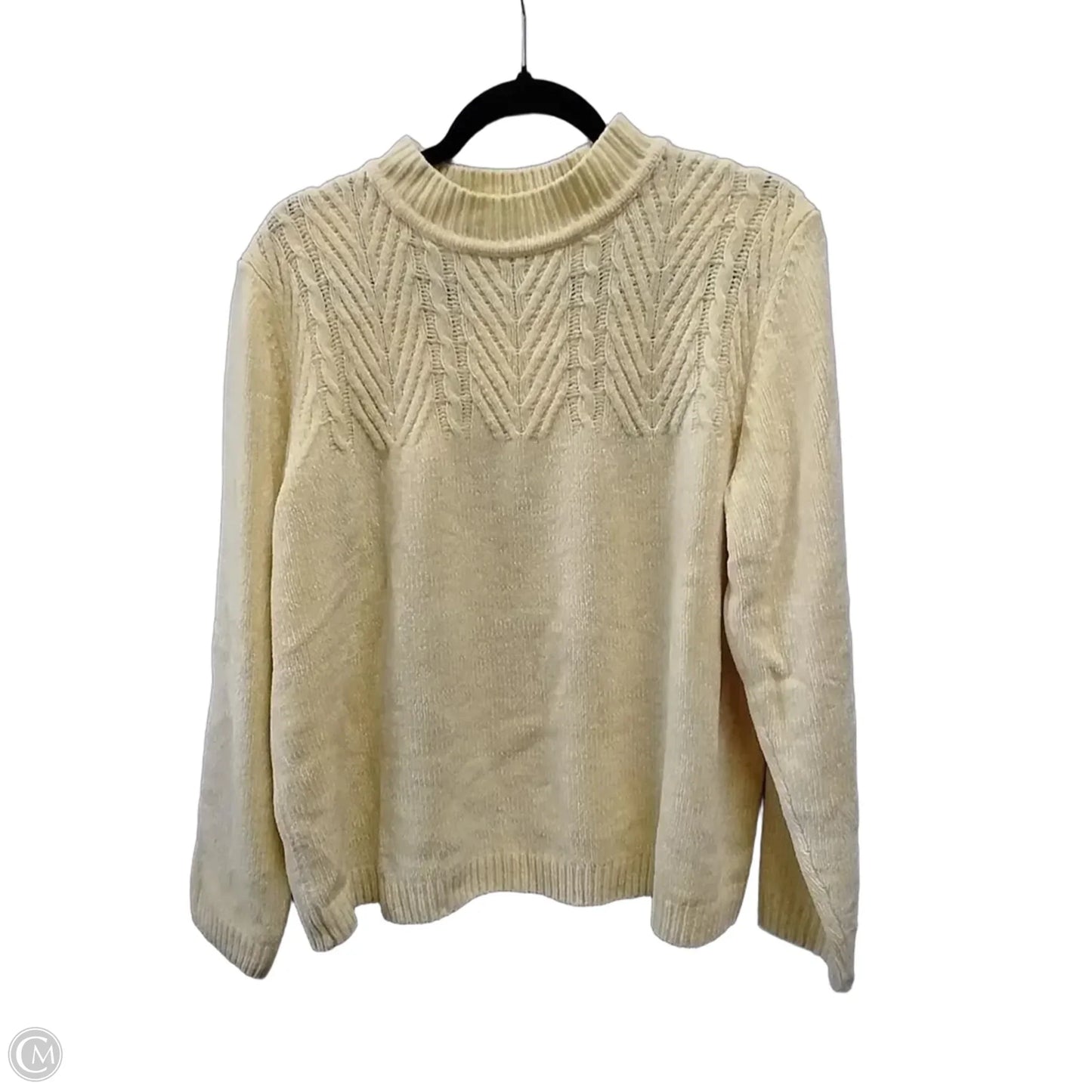 Sweater By Alfred Dunner In Yellow, Size: L