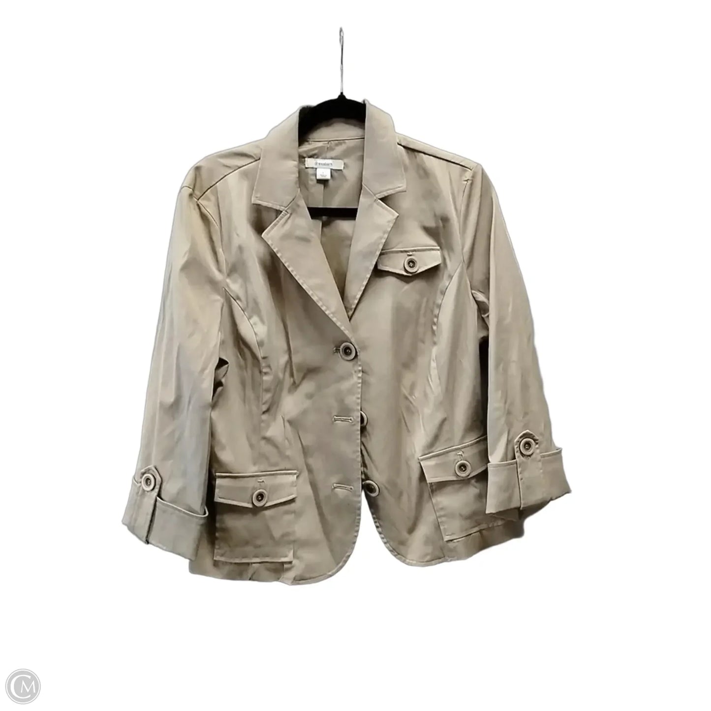 Jacket Other By Dressbarn In Tan, Size: L