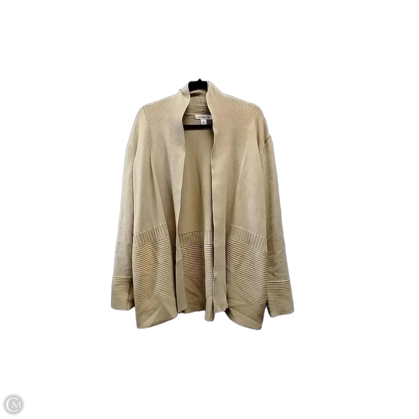 Cardigan By Liz Claiborne In Beige, Size: Xl