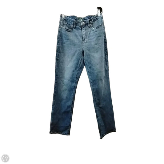 Jeans Straight By Lauren By Ralph Lauren In Blue Denim, Size: 12