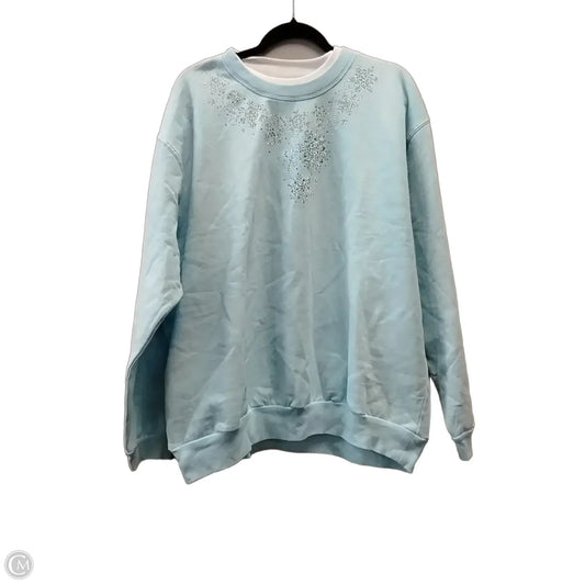 Sweater By Cme In Blue, Size: 2x