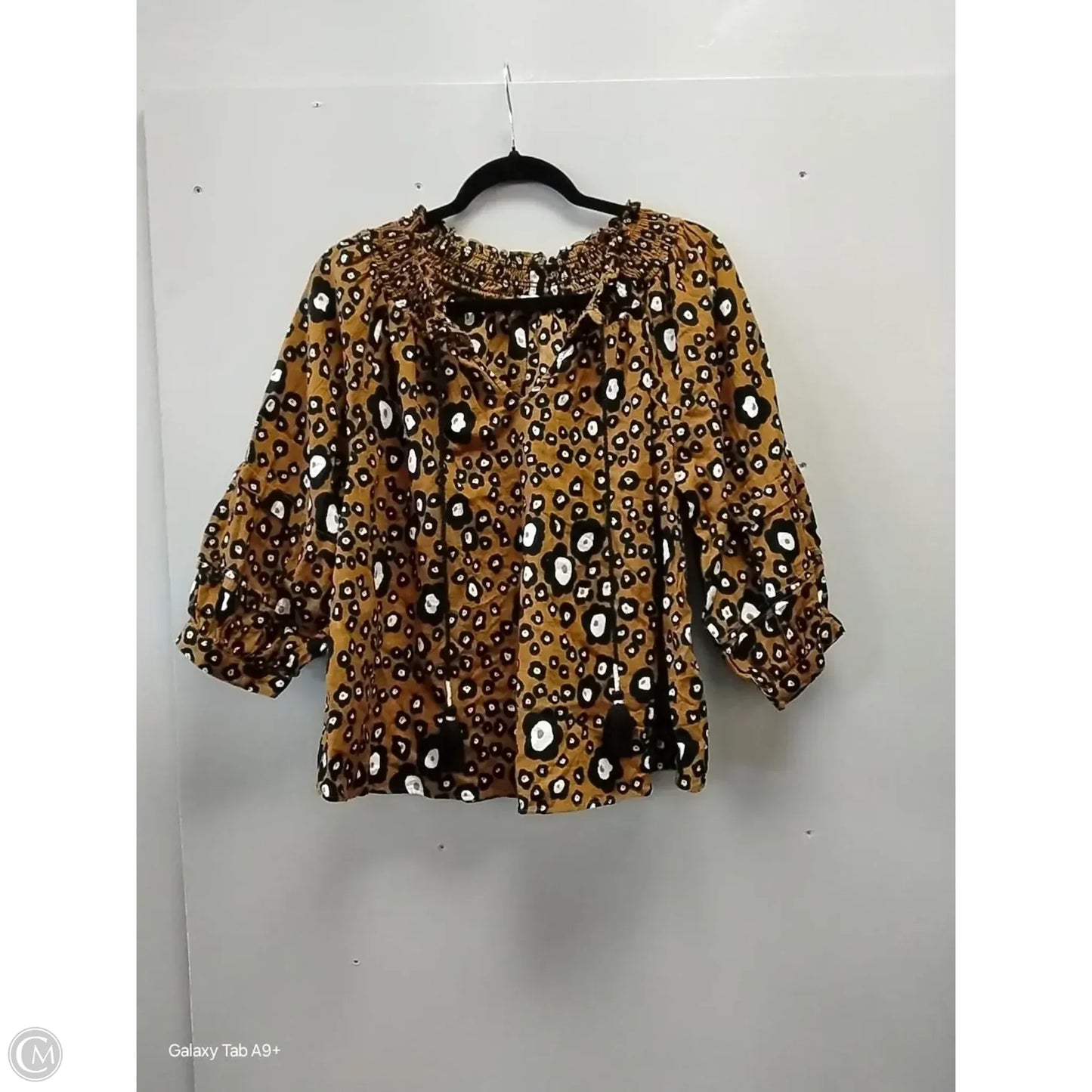 Top Long Sleeve By Ivy Jane In Animal Print, Size: S