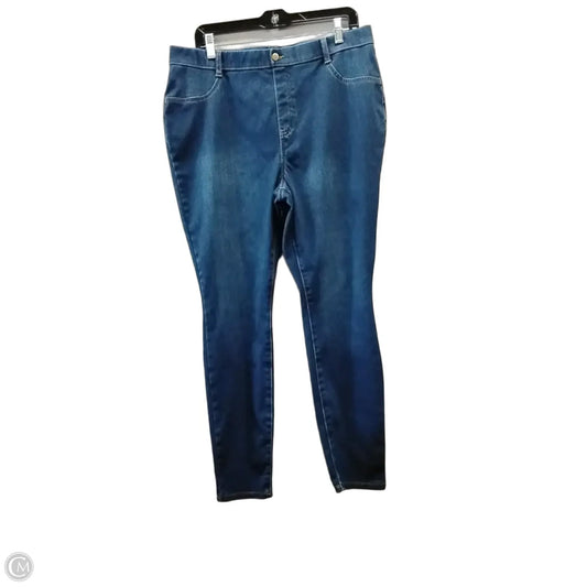 Jeans Straight By Time And Tru In Blue, Size: Xl