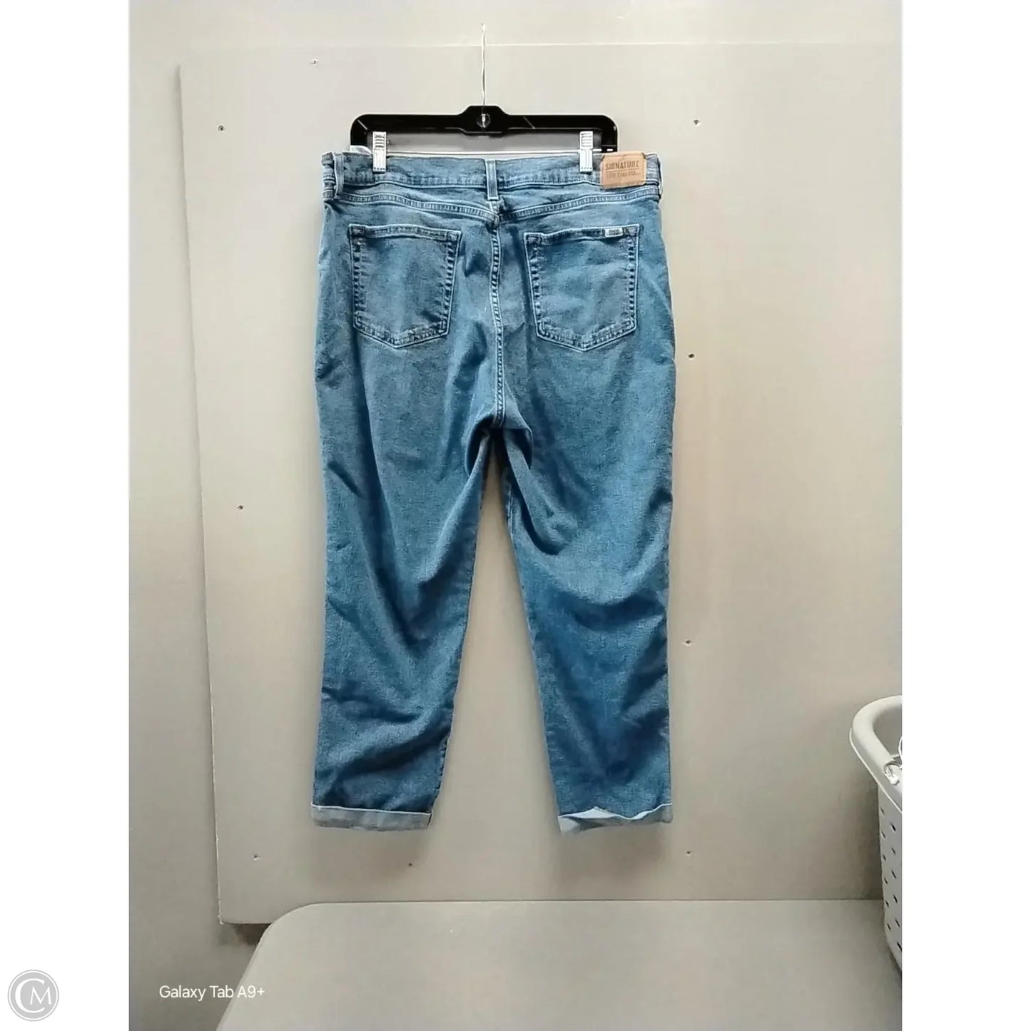 Jeans Boyfriend By Levis Signature In Blue, Size: 16