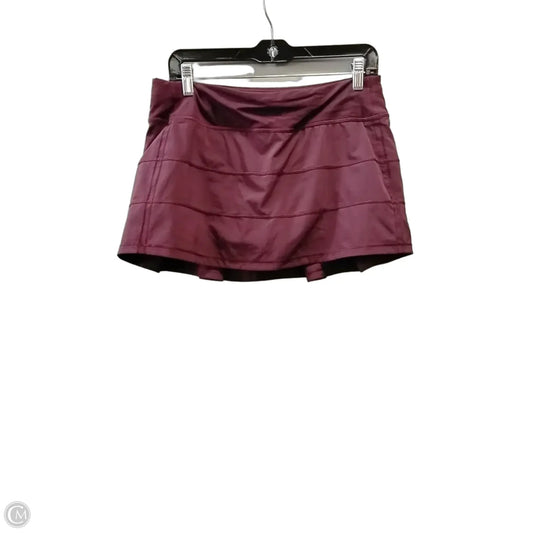 Athletic Skirt By Lululemon In Purple, Size: 8