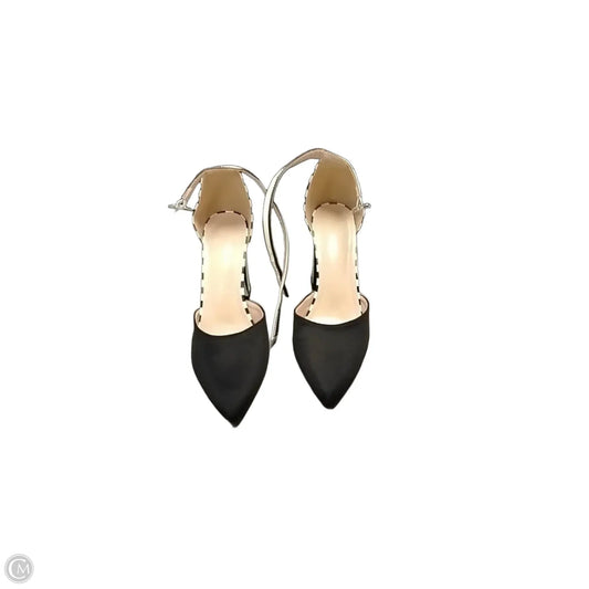 Shoes Heels Block By Clothes Mentor In Black & White, Size: 8.5