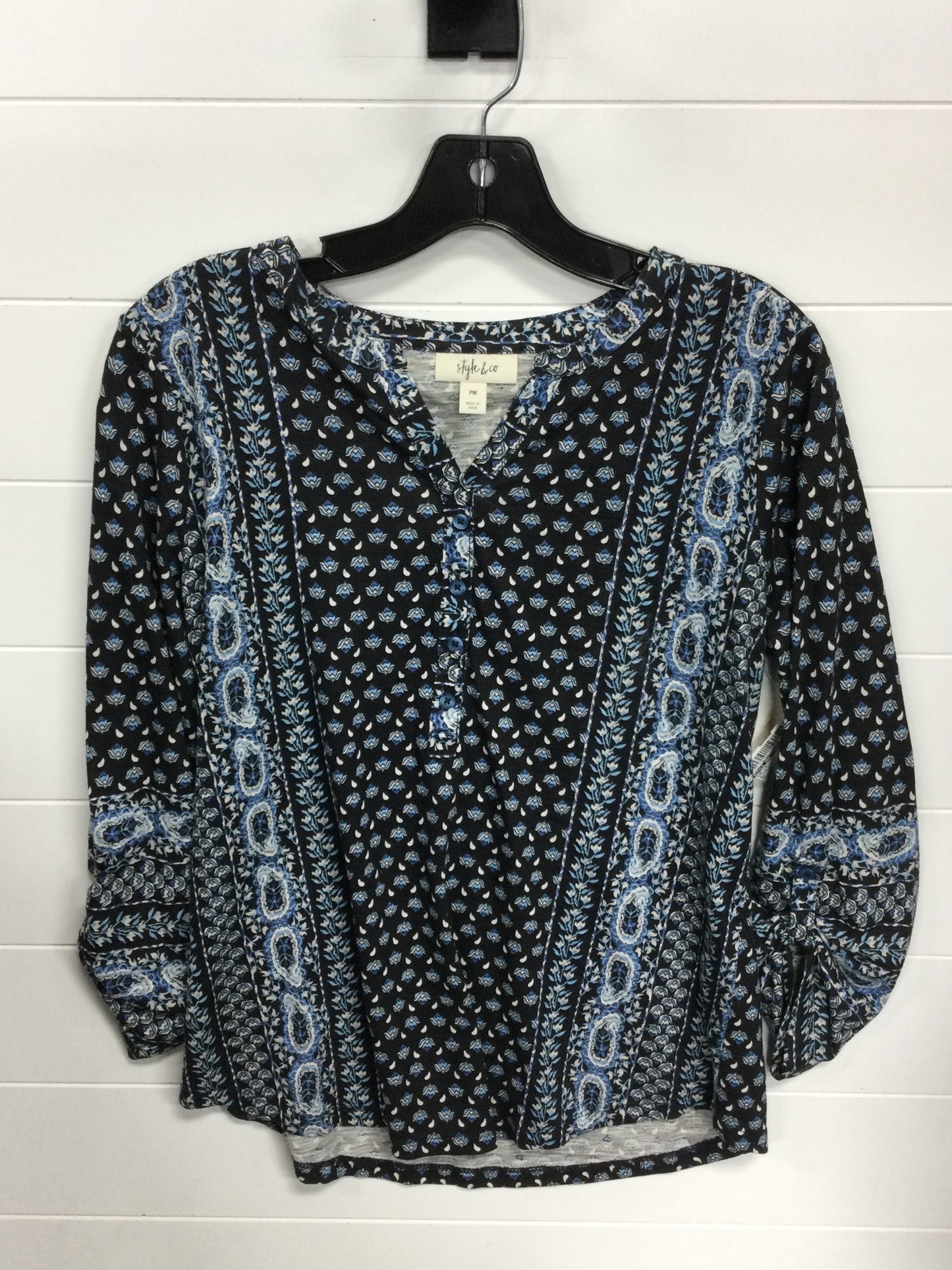 Top Ls By Style And Company In Black, Size:Mp