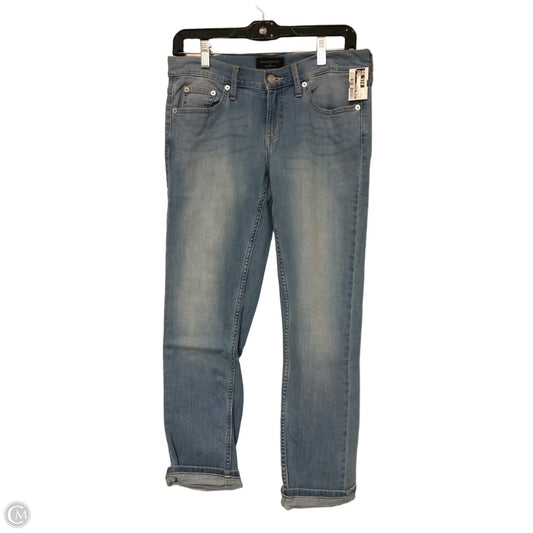 Jeans Cropped By Banana Republic In Blue Denim, Size: 0