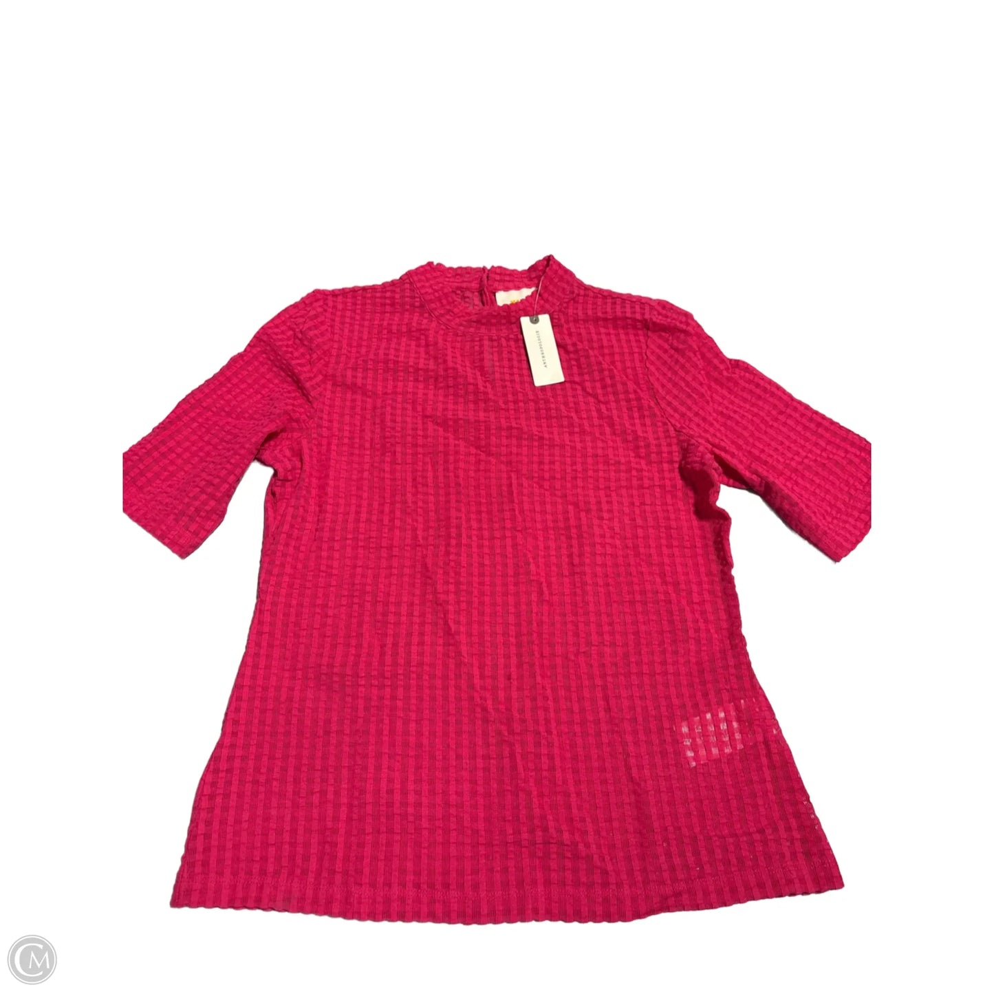 Top Short Sleeve By Maeve In Pink, Size: M