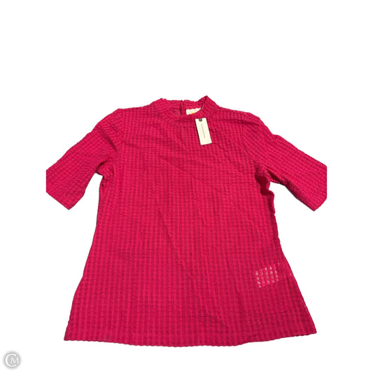 Top Short Sleeve By Maeve In Pink, Size: M