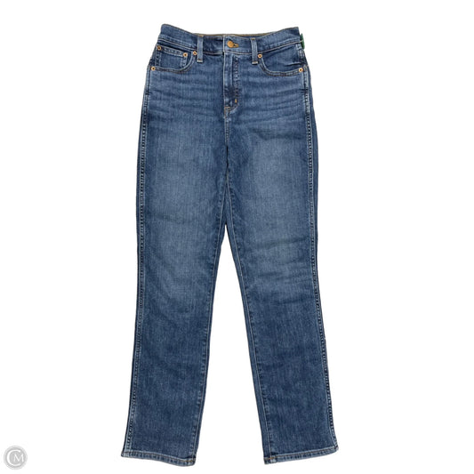 Jeans Straight By J. Crew In Blue Denim, Size: 0
