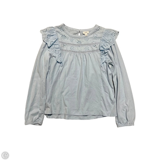Top Long Sleeve By J. Crew In Blue, Size: S