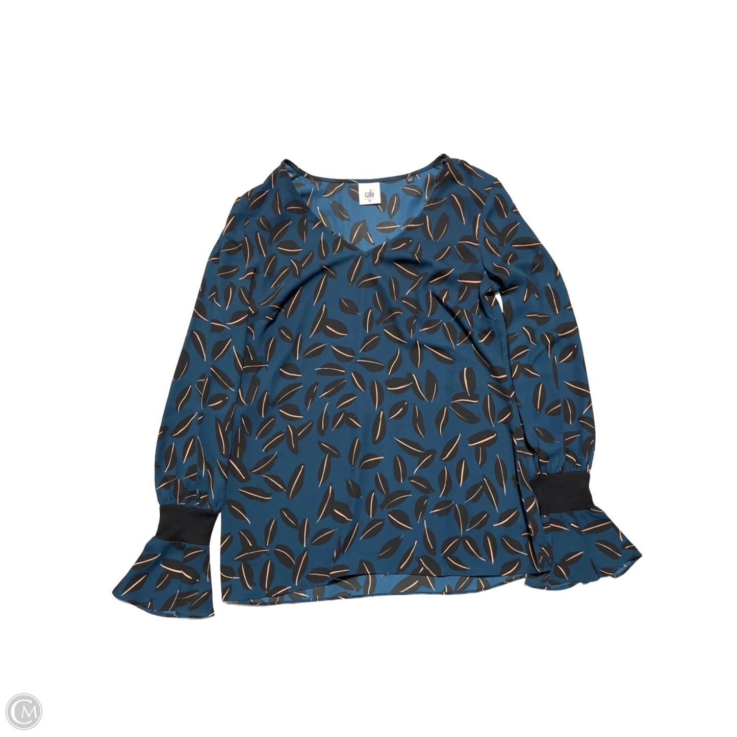 Top Long Sleeve By Cabi In Blue, Size: Xs
