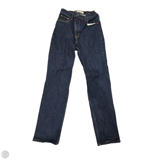 Jeans Straight By Abercrombie And Fitch In Blue Denim, Size: 6