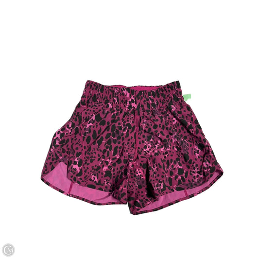 Athletic Shorts By Lululemon In Animal Print, Size: 4