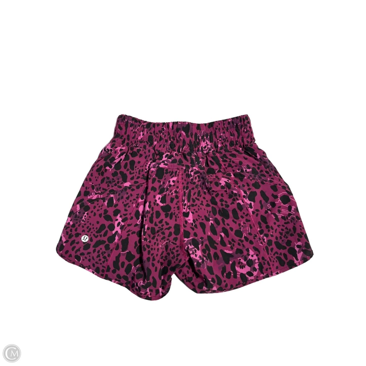 Athletic Shorts By Lululemon In Animal Print, Size: 4