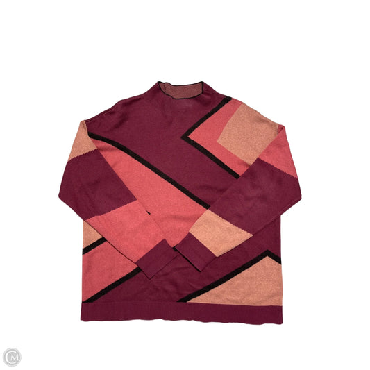 Sweater By Anne Klein In Maroon, Size: L