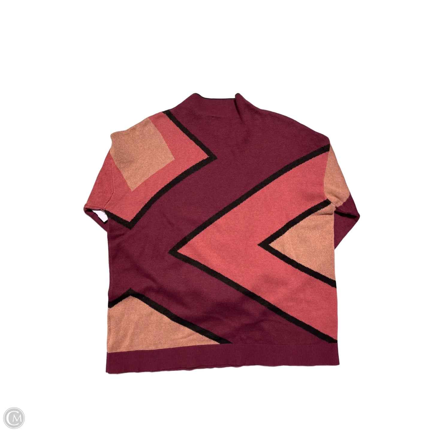 Sweater By Anne Klein In Maroon, Size: L