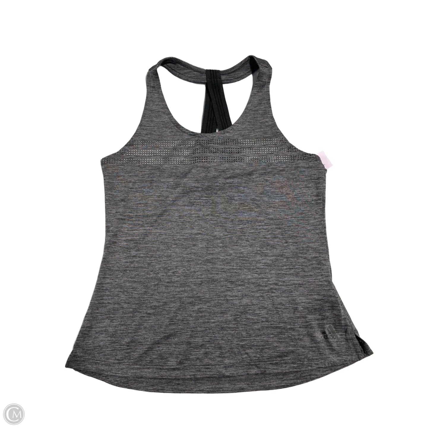 Athletic Tank Top By Adidas In Grey, Size: S