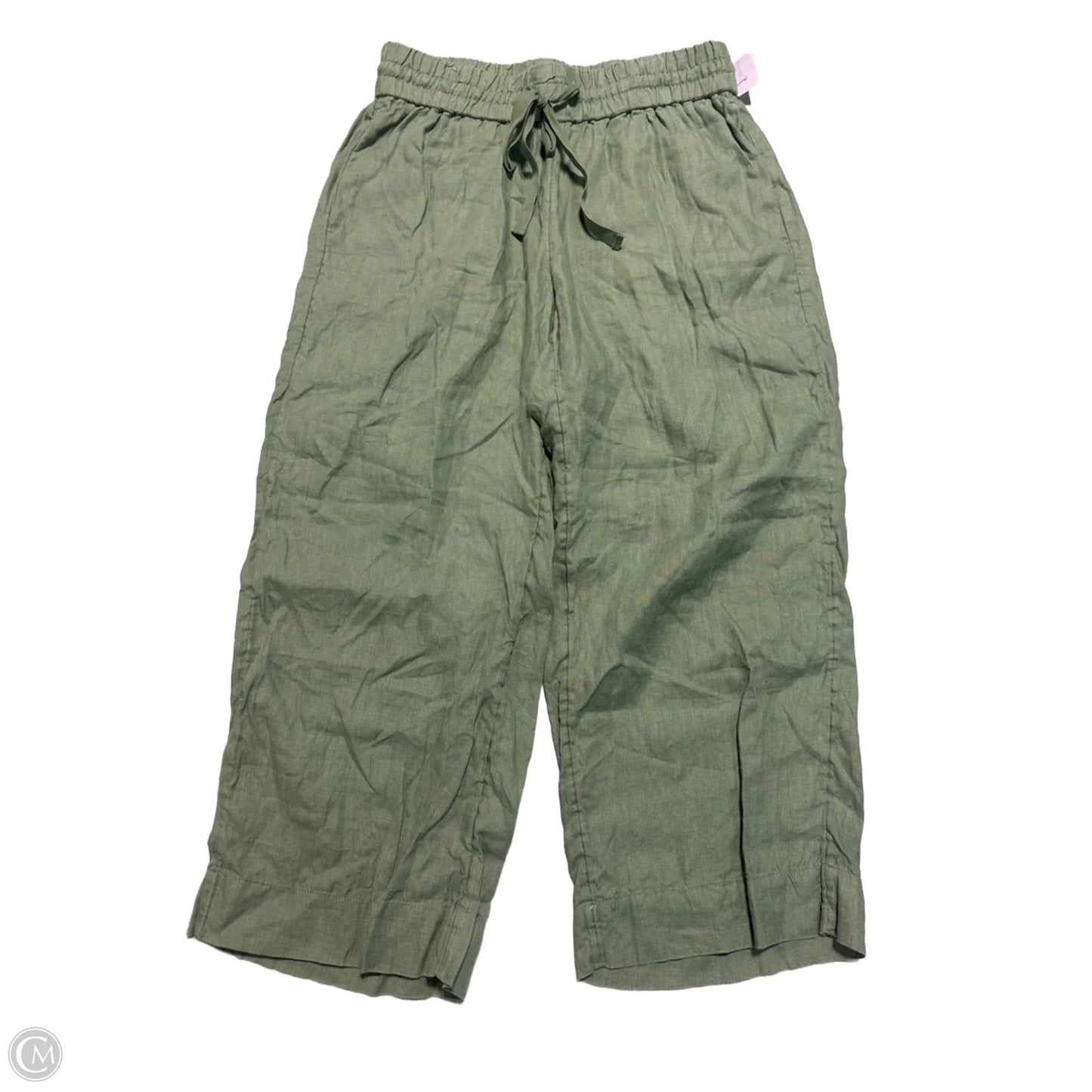 Pants Linen By J. Crew In Green, Size: Sp