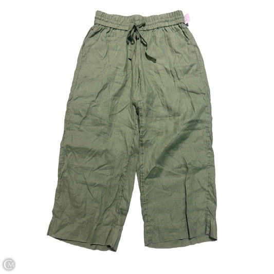 Pants Linen By J. Crew In Green, Size: Sp