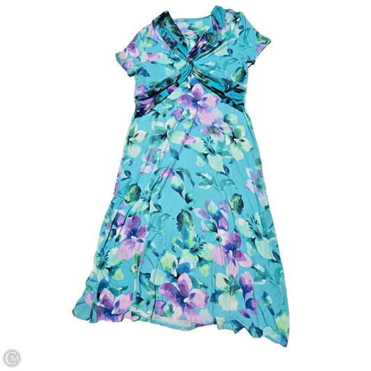 Dress Casual Maxi By Soft Surroundings In Teal, Size: L