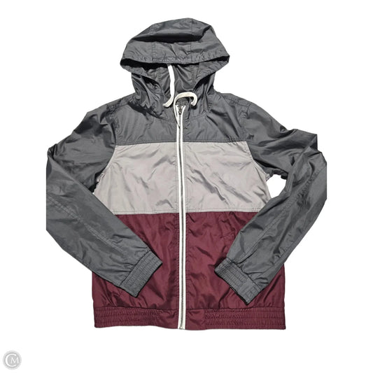 Jacket Windbreaker By Cmc In Grey, Size: M