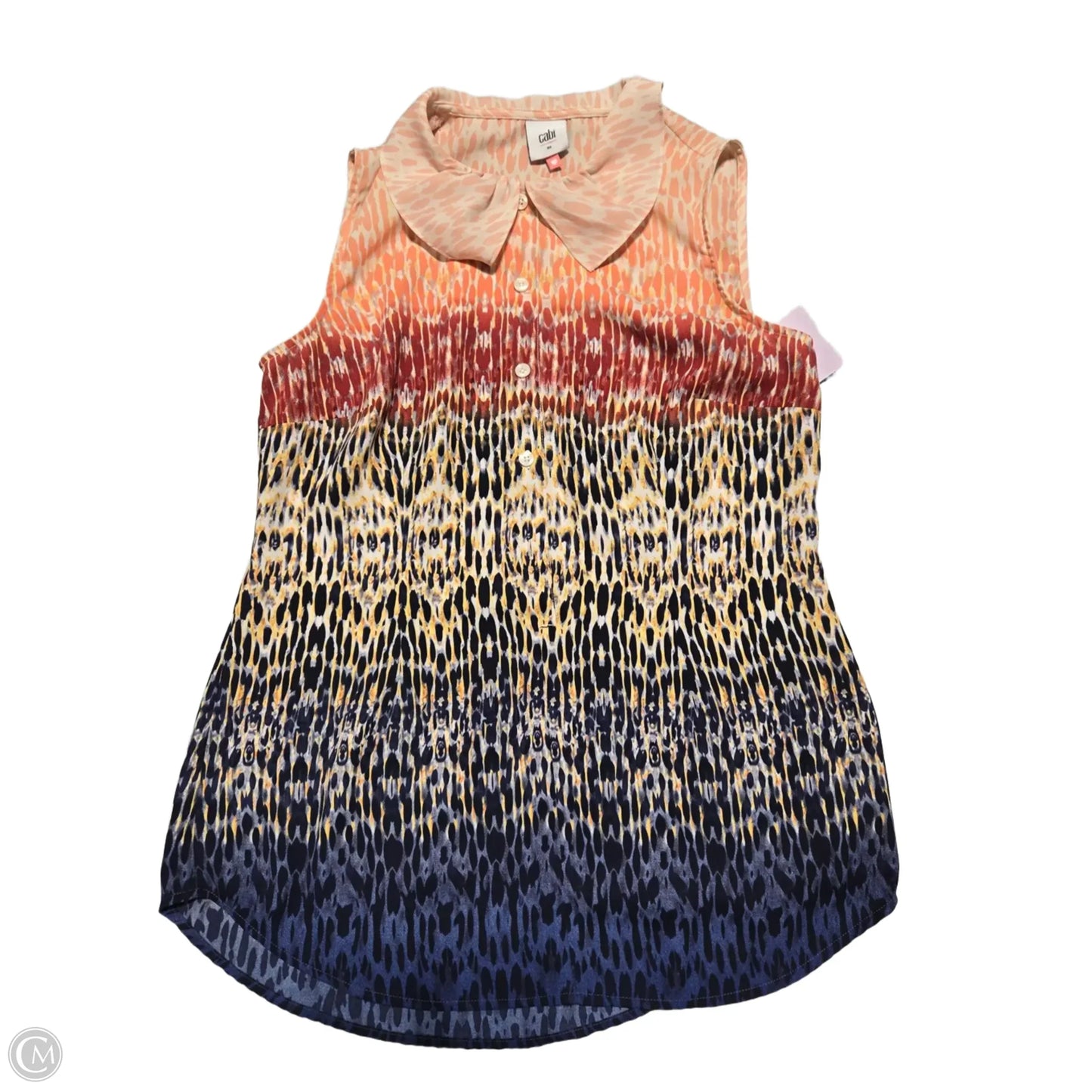 Tank Top By Cabi In Blue & Pink, Size: Xs