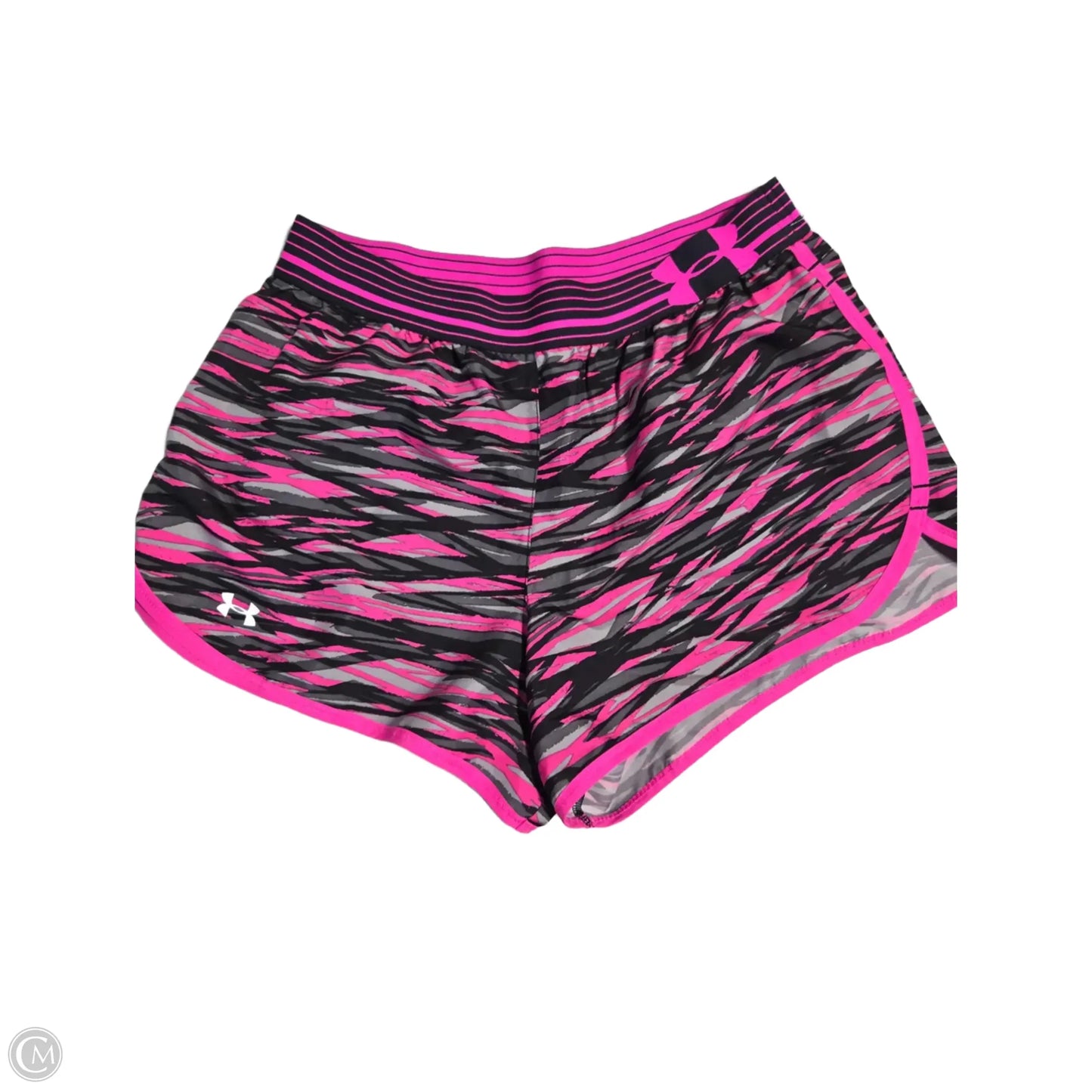 Athletic Shorts By Under Armour In Pink & Silver, Size: S