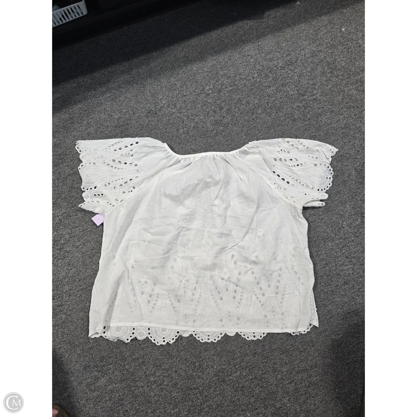 Top Short Sleeve By Michael By Michael Kors In White, Size: 3x