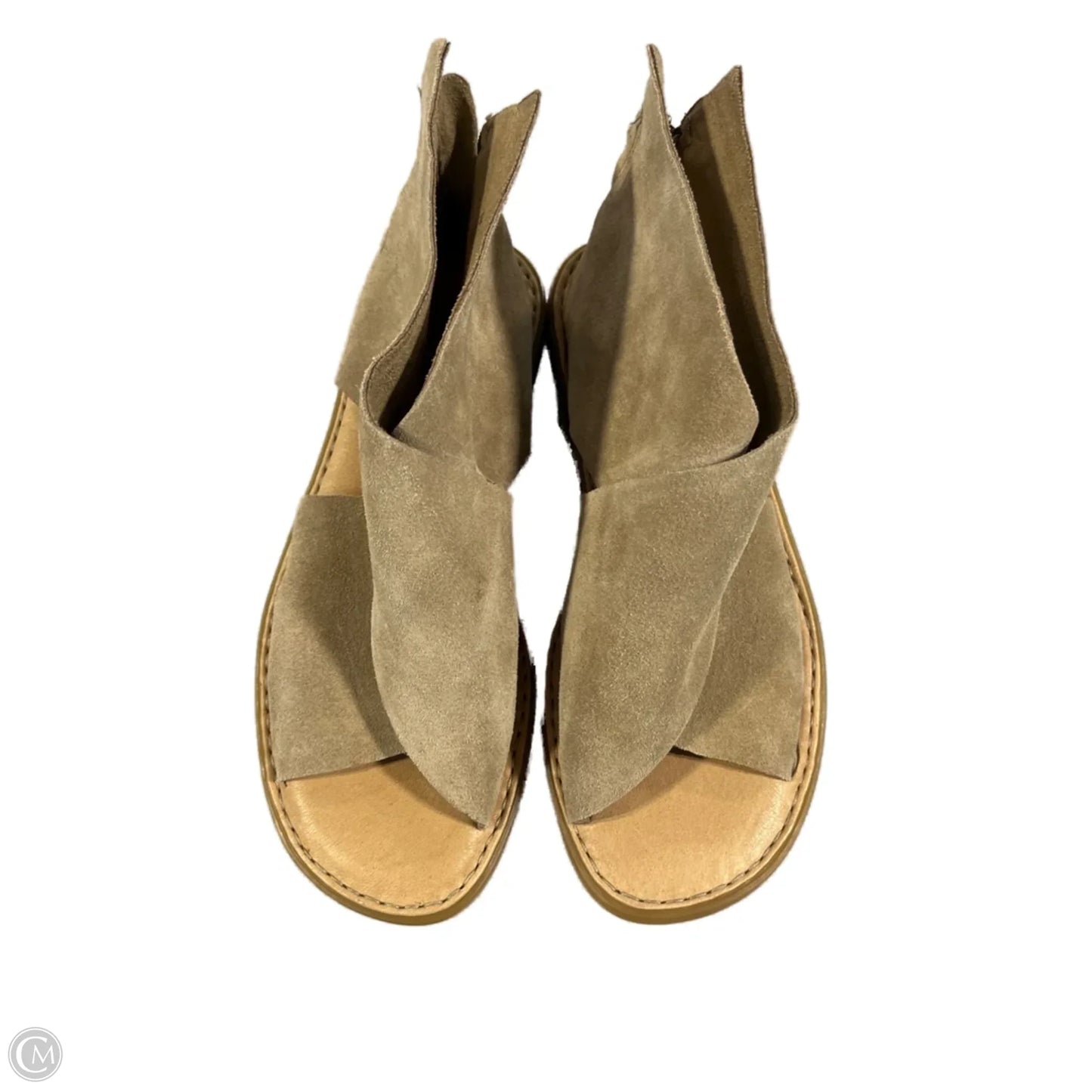 Sandals Flats By Born In Tan, Size: 6