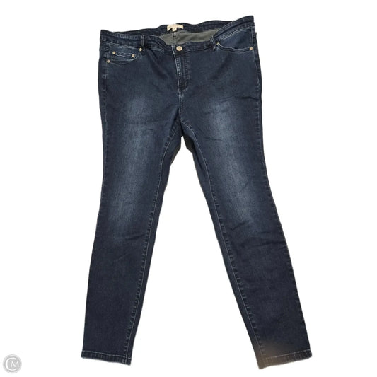 Jeans Skinny By Eloquii In Blue Denim, Size: 18