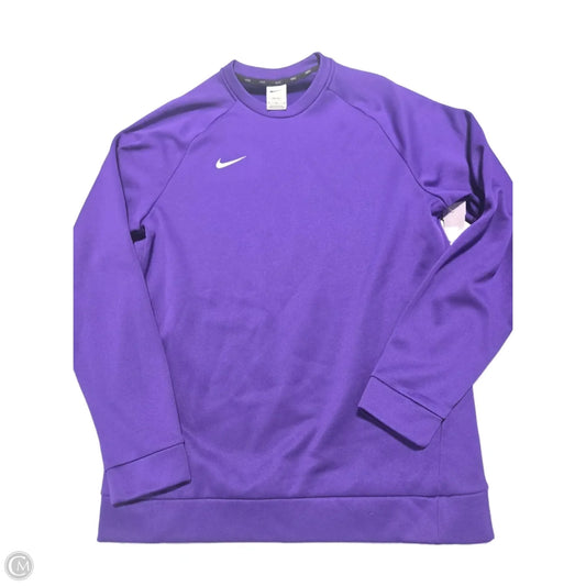 Sweatshirt Crewneck By Nike In Purple, Size: M