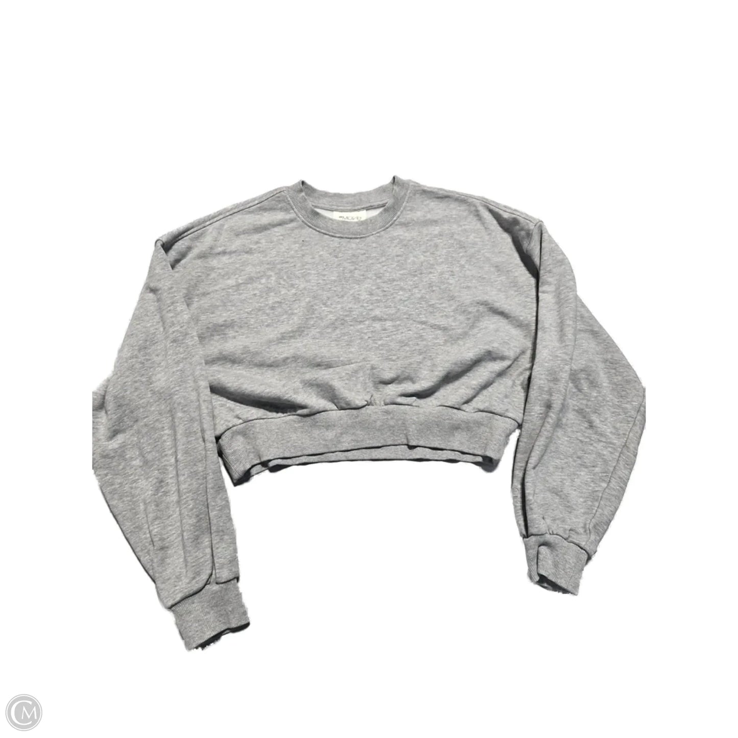 Top Long Sleeve By H&m In Grey, Size: S