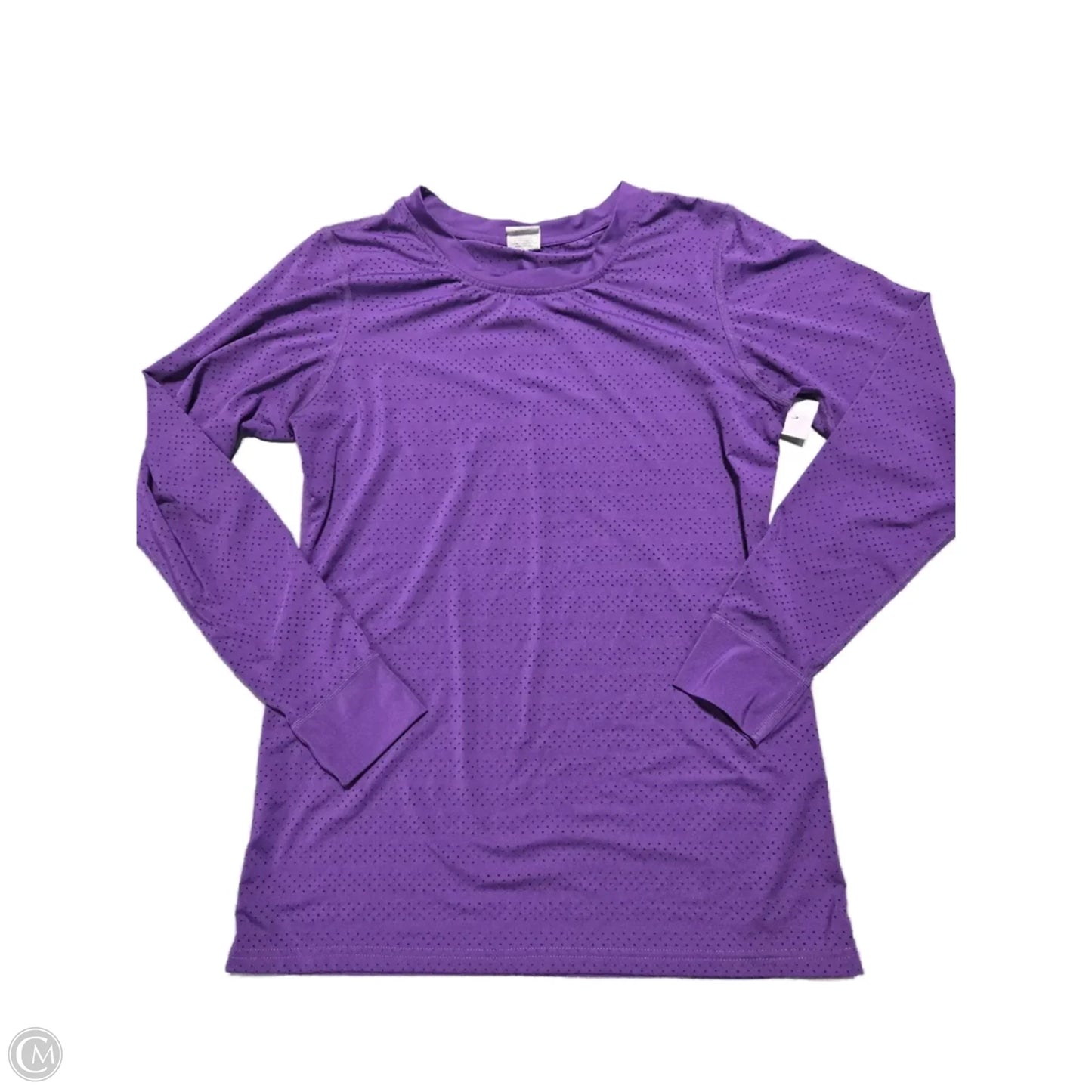 Athletic Top Long Sleeve Collar By Zyia In Purple, Size: M