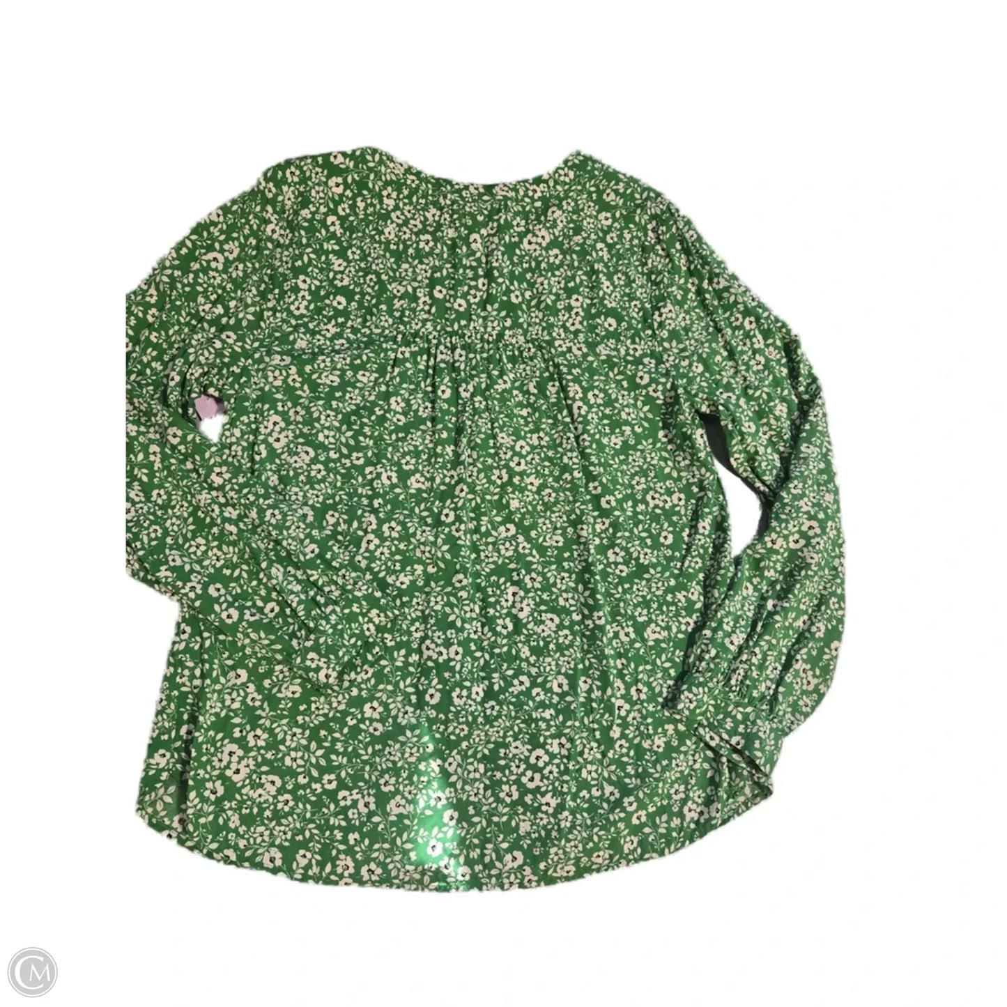 Top Long Sleeve By J. Jill In Floral Print, Size: L