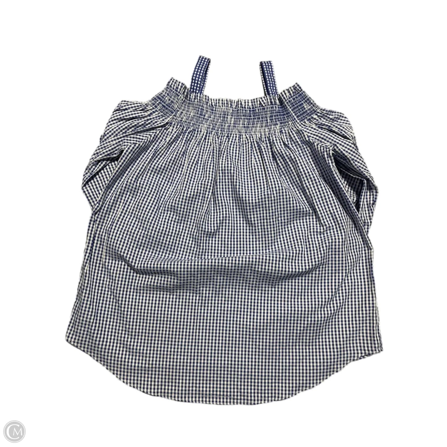 Top 3/4 Sleeve By Tyler Boe In Checkered Pattern, Size: M