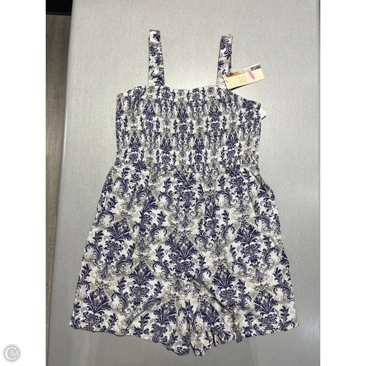 Romper By Cme In Purple & White, Size: Xl