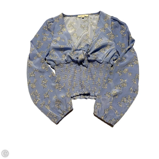 Top Long Sleeve By Love Tree In Blue, Size: S